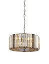 Searchlight® I Chapeau Пендел - хром и смесено стъкло I 3 x E27 - 82101-3CC