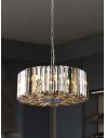 Searchlight® I Chapeau Пендел - ​​кехлибар, дим и кристал I 4 x E27 - 82101-4CC - 5