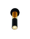 Searchlight® I Аплик Merrygold - черен метал и кехлибарен акрил I 1 x GU10 - 82122-1BK