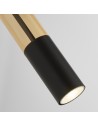 Searchlight® I Аплик Merrygold - черен метал и кехлибарен акрил I 1 x GU10 - 82122-1BK - 3