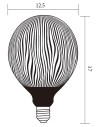 Searchlight® I Декоративна крушка, черна, димируема I 1 x E27 - 82200BK - 4