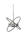 Searchlight® I Пендел Hoopla - калаен метал I 6 x E14 - 8246-6PW