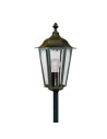 Searchlight® I Градински стълб Alex - Черен метал и стъкло I 1 x E27 - 82504BK - 3