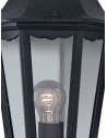 Searchlight® I Фенер Alex - черен метал и стъкло I 1 x E27 - 82505BK - 3