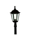 Searchlight® I Градински стълб Alex 183 см - копринено черен метал и стъкло, IP44 I 1 x E27 - 82508BK - 3