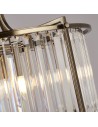 Searchlight® I Пендел Victoria - античен месинг и прозрачен кристал I 5 x E27 - 8295-5AB - 3