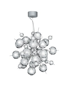 Searchlight® I Пендел Molecule - полиран хромиран метал и стъкло I 12 x G4 - 8312-12CC - Цена | LEDs4economy
