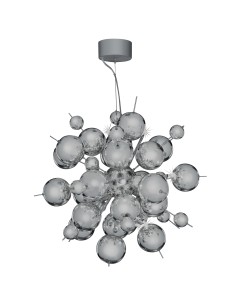 Searchlight® I Пендел Molecule - полиран хромиран метал и стъкло I 12 x G4 - 8312-12CC - Цена | LEDs4economy 2