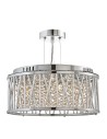 Searchlight® I Полилей Elise - хромиран метал и кристал I 3 x G9 - 8333-3CC