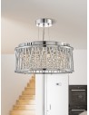 Searchlight® I Полилей Elise - хромиран метал и кристал I 3 x G9 - 8333-3CC - 5