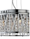 Searchlight® I Полилей Elise - хромиран метал и кристал I 4 x G9 - 8334-4CC - 3