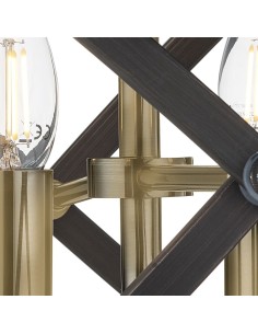 Searchlight® I Hoopla Плафон - бронзов метал I 4 x E14 - 8344-4BZ - Цена | LEDs4economy 2