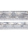 Searchlight® I Пендел Vesuvius - хром, кристална облицовка и капки с топки I 26 x E14 - 8382CC - 2