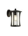 Searchlight® I Външен аплик Pagoda - черен метал и прозрачно стъкло I 1 x E27 - 8477BK