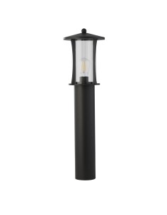 Searchlight® I Градински стълб Pagoda - черен метал и прозрачно стъкло I 1 x E27 - 8478-730 - Цена | LEDs4economy 2