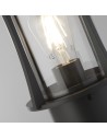 Searchlight® I Градински стълб Pagoda - черен метал и прозрачно стъкло I 1 x E27 - 8478-730 - 3