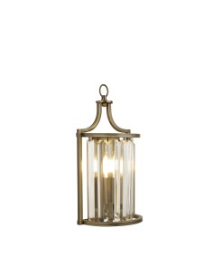 Searchlight® I Аплик Victoria - античен месинг, метал и прозрачен кристал I 1 x E14 - 8571AB - Цена | LEDs4economy