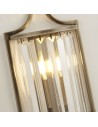 Searchlight® I Аплик Victoria - античен месинг, метал и прозрачен кристал I 1 x E14 - 8571AB - 3