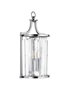 Searchlight® I Аплик Victoria - хромиран метал и прозрачен кристал I 1 x E14 - 8571CC - Цена | LEDs4economy 2
