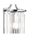 Searchlight® I Аплик Victoria - хромиран метал и прозрачен кристал I 1 x E14 - 8571CC - 3