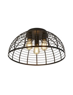 Searchlight® I Vision Cage плафон - матово черно метално покритие I 3 x E27 - 85981-3BK - Цена | LEDs4economy