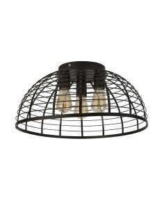 Searchlight® I Vision Cage плафон - матово черно метално покритие I 3 x E27 - 85981-3BK - Цена | LEDs4economy 2