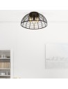 Searchlight® I Vision Cage плафон - матово черно метално покритие I 3 x E27 - 85981-3BK - 5