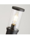 Searchlight® I Градински стълб Bakerloo - черен метал и поликарбонат I 1 x E27 - 8631-450 - 3