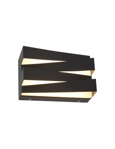 Searchlight® I LED Аплик Section, пясъчно черно метална I 1 x LED - 86410BK - Цена | LEDs4economy