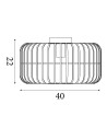 Searchlight® I Плафон Crib - матово златист метал I 1 x E27 - 86560GO - 3