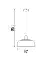 Searchlight® I Пендел Scotland, конвертируема в Плафона, черен метал I 1 x E27 - 87180BK - 4