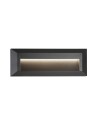 Searchlight® I Външен аплик Ankle - тъмносив метал и матирано стъкло I 1 x LED - 8732GY