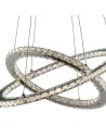 Searchlight® I Пендел Clover LED - хром и прозрачно стъкло I 1 x LED - 8757-168CC - 2