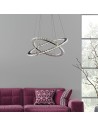 Searchlight® I Пендел Clover LED - хром и прозрачно стъкло I 1 x LED - 8757-168CC - 4