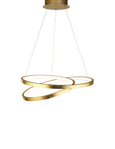 Searchlight® I Пендел Float - метално златно листо и опал I 1 x LED - 8761GO - Цена | LEDs4economy
