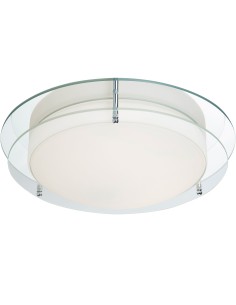 Searchlight® I Limerick плафон - Хром, Огледало, Опалово Стъкло, IP44 I 1 x LED - 8803-36CC - Цена | LEDs4economy