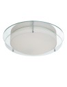 Searchlight® I Limerick плафон - Хром, Огледало, Опалово Стъкло, IP44 I 1 x LED - 8803-36CC - 2