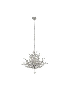 Searchlight® I Пендел Bouquet - хромиран метал и кристал I 7 x E14 - 8807-7CC - Цена | LEDs4economy 2
