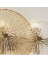 Searchlight® I Плафон Wagon Wheel - бронзов метал, прозрачен, кехлибарено стъкло I 6 x G9 - 88210-6BZ - 3