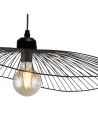 Searchlight® I Пендел Wave - черен метал I x E27 - 88550BK - 3