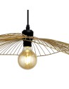 Searchlight® I Пендел Wave - черно-златист метал I x E27 - 88550GO - 3