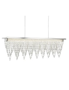 Searchlight® I LED Пендел Drape - хромиран метал и прозрачен кристал I 1 x LED - 8857CC - Цена | LEDs4economy
