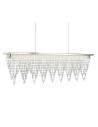 Searchlight® I LED Пендел Drape - хромиран метал и прозрачен кристал I 1 x LED - 8857CC