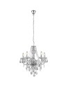 Searchlight® I Пендел Marie Therese - прозрачно стъкло и акрил I 5 x E14 - 8885-5CL