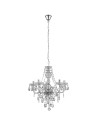 Searchlight® I Пендел Marie Therese - прозрачно стъкло и акрил I 5 x E14 - 8885-5CL - 2