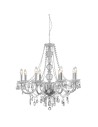 Searchlight® I Пендел Marie Therese - прозрачно стъкло и акрил I 8 x E14 - 8888-8CL