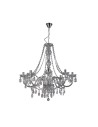 Searchlight® I Пендел Marie Therese - прозрачно стъкло и акрил I 8 x E14 - 8888-8CL - 2