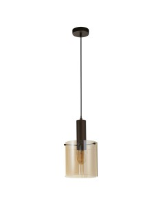 Searchlight® I Пендел Sweden - метал мока и кехлибарено стъкло I 1 x E27 - 88910-1MO - Цена | LEDs4economy 2