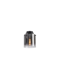 Searchlight® I Плафон Sweden - матово черно и опушено стъкло I 1 x E27 - 88911-1BK - Цена | LEDs4economy