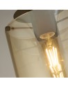 Searchlight® I Плафон Sweden - метална мока и кехлибарено стъкло I 1 x E27 - 88911-1MO - 3